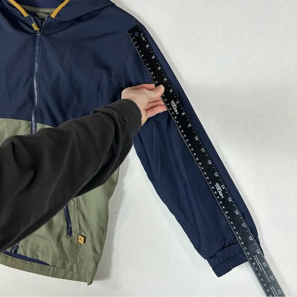 Tommy Bahama Active Jacket Boys L Large 10 12 Blue Green Full Zip Windbreaker